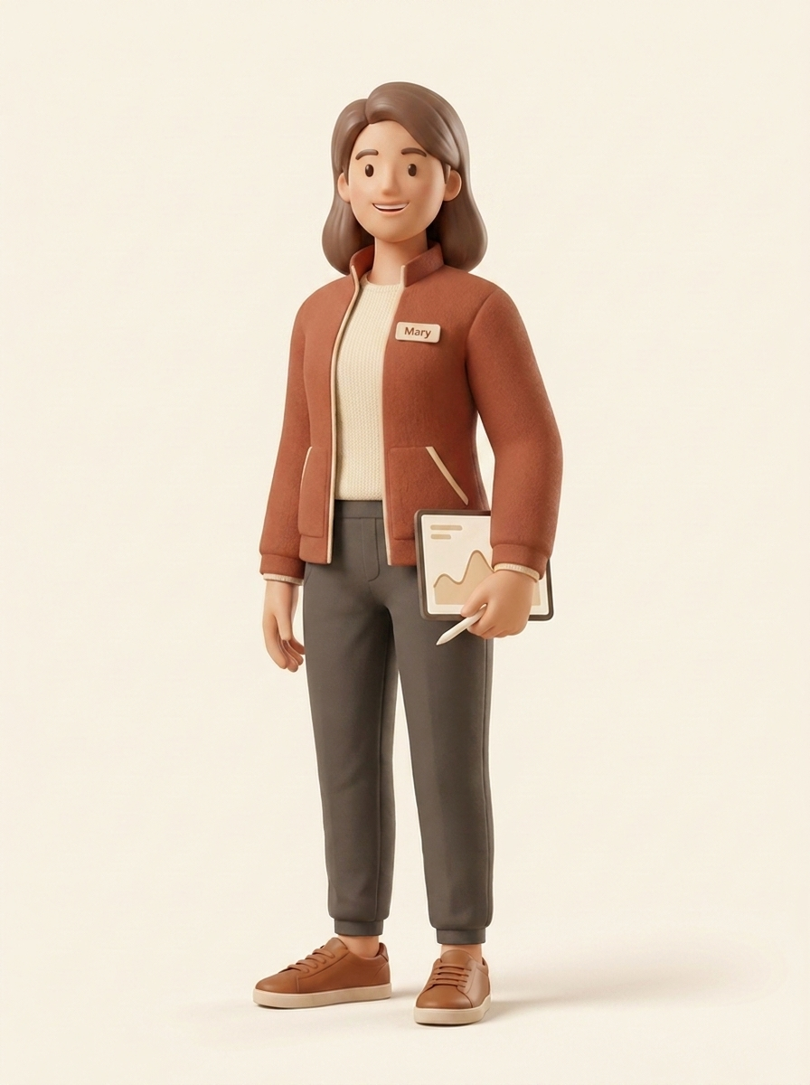 Mary, the designer